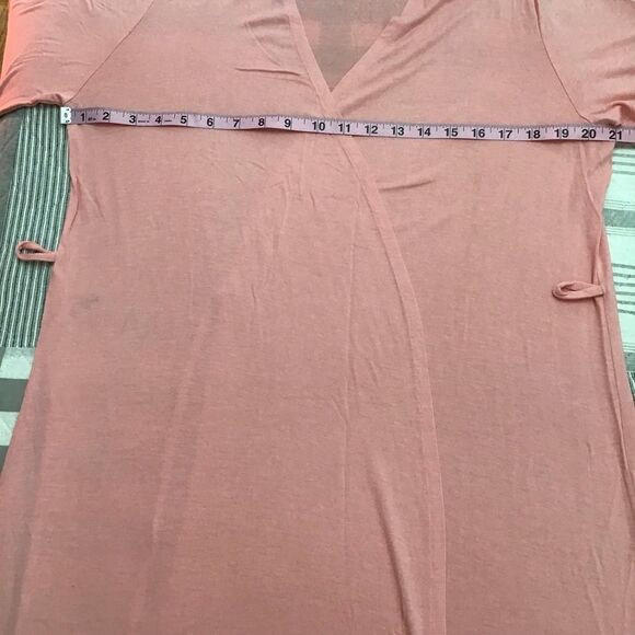 La vie en rose pink kimono cozy jersey wrap robe sleepwear loungewear NWT Large - Picture 4 of 12